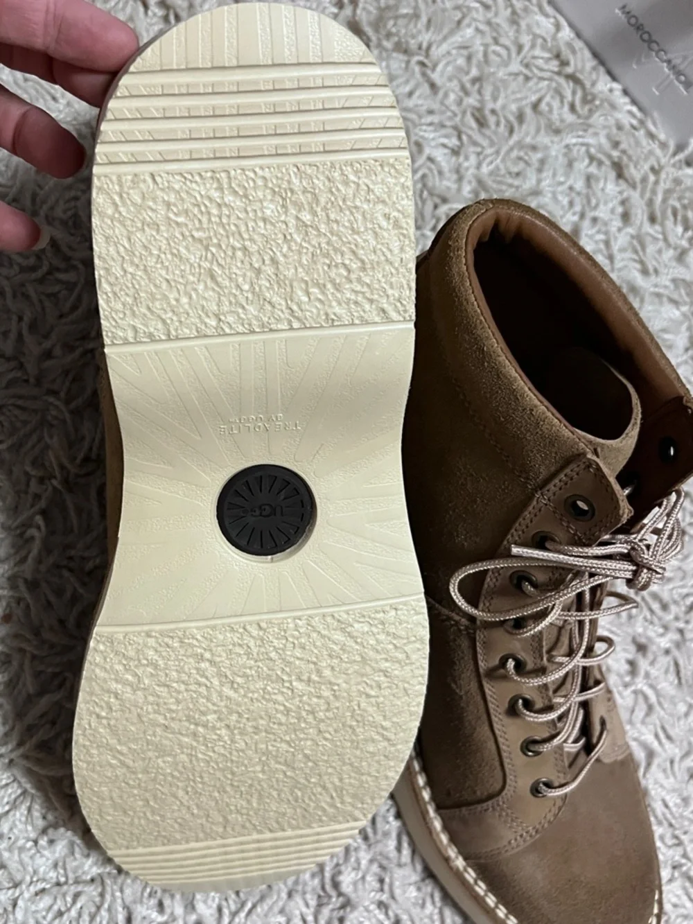 New UGG Camino Monkey without box Casual Suede Lace-Up boots in Tan Mens 12